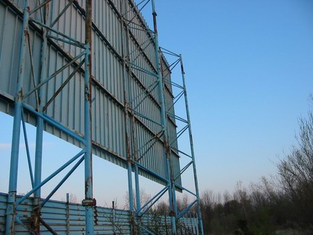 US-23 Drive-In Theater - Rear Of Screen Photo From Water Winter Wonderland (newer photo)